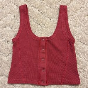 pink crop tank